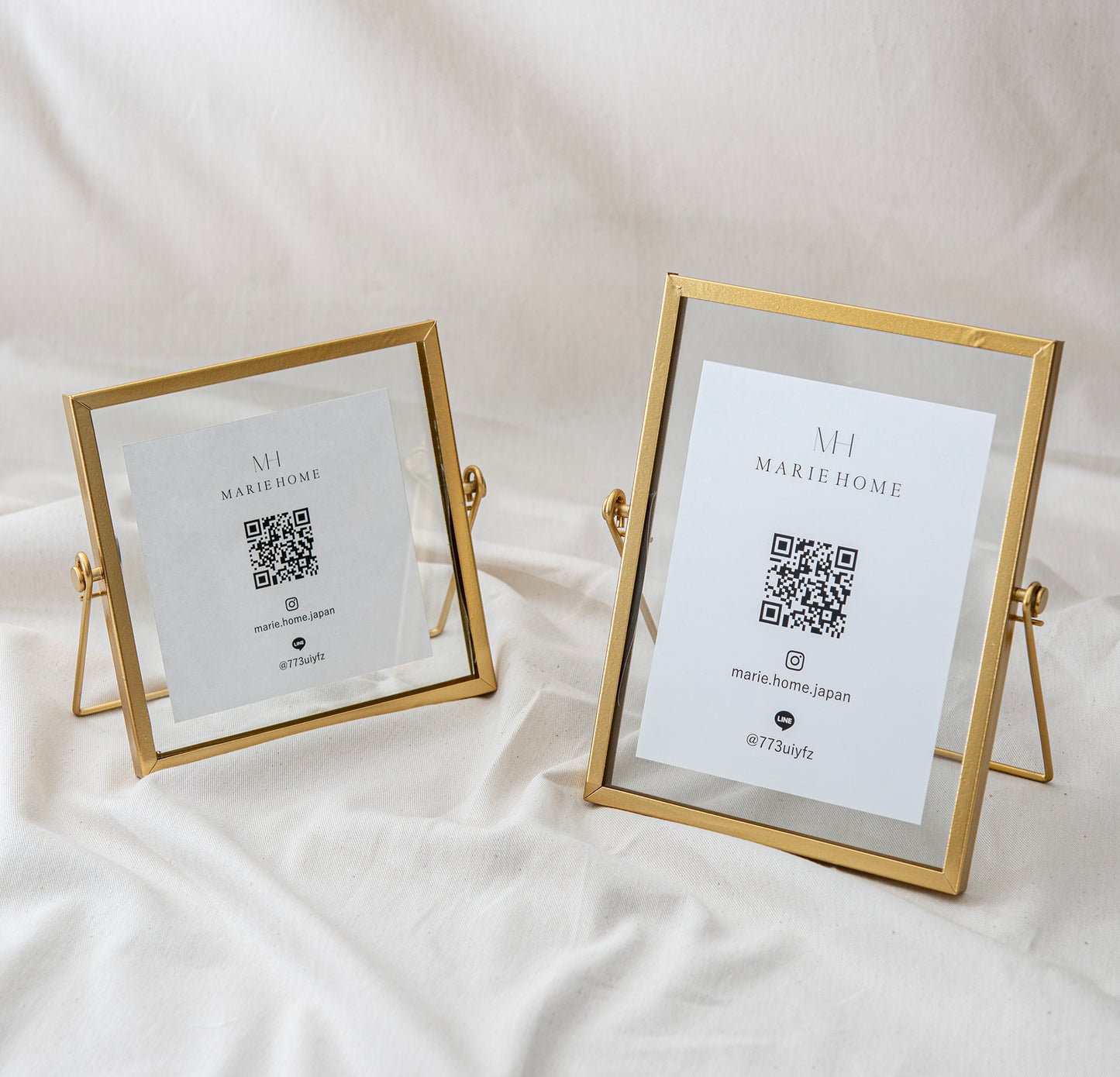 スクエア フォトフレーム ゴールド