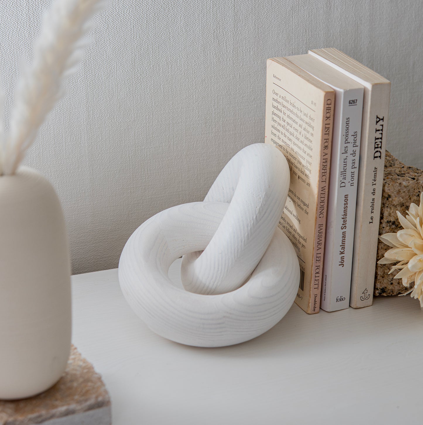 Decorative Wood Knots White