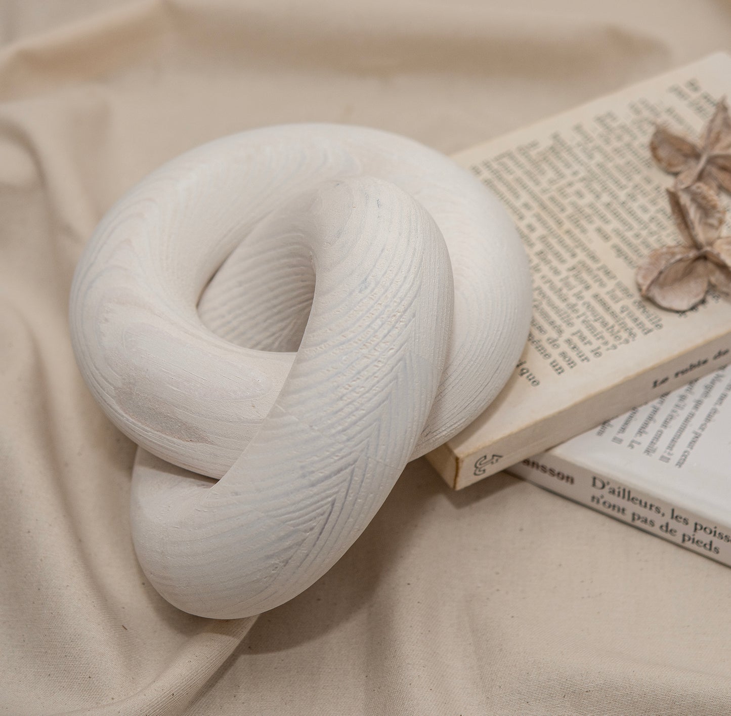 Decorative Wood Knots White