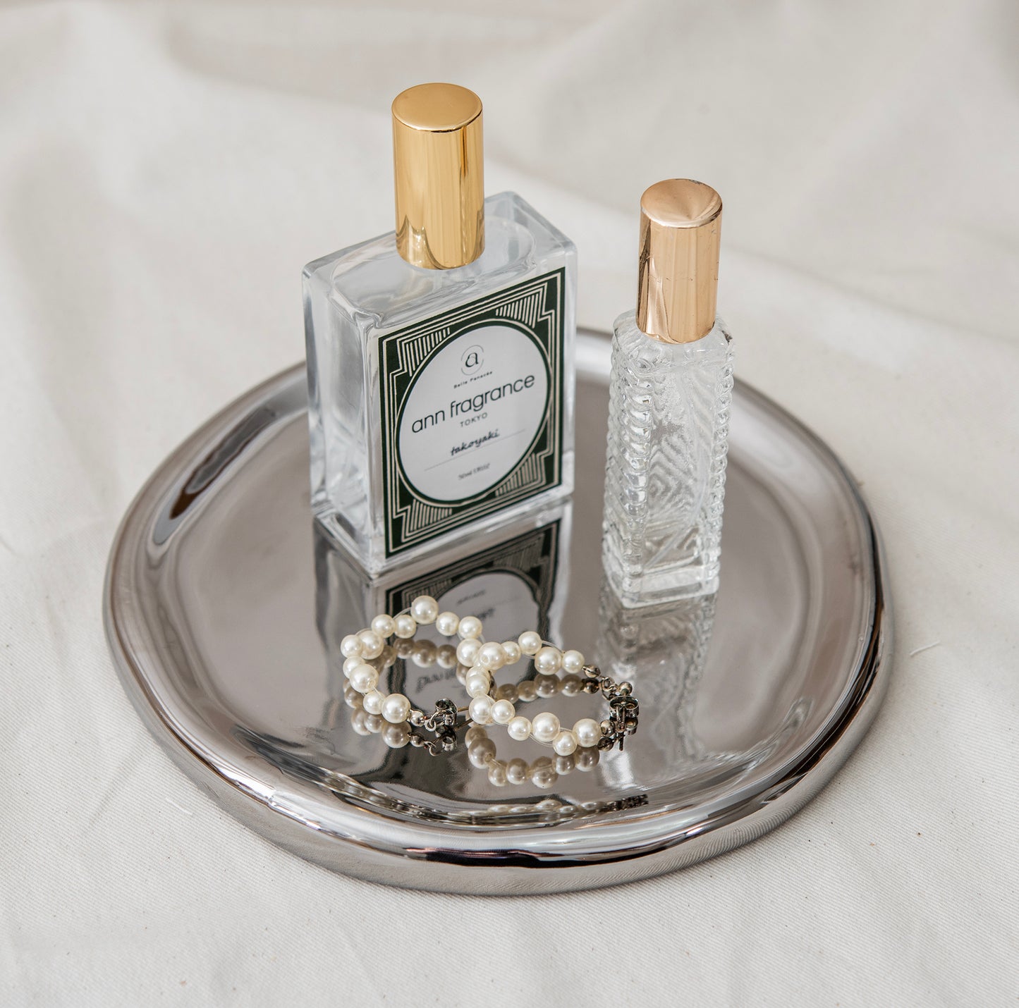 Cloud Tray Silver Round
