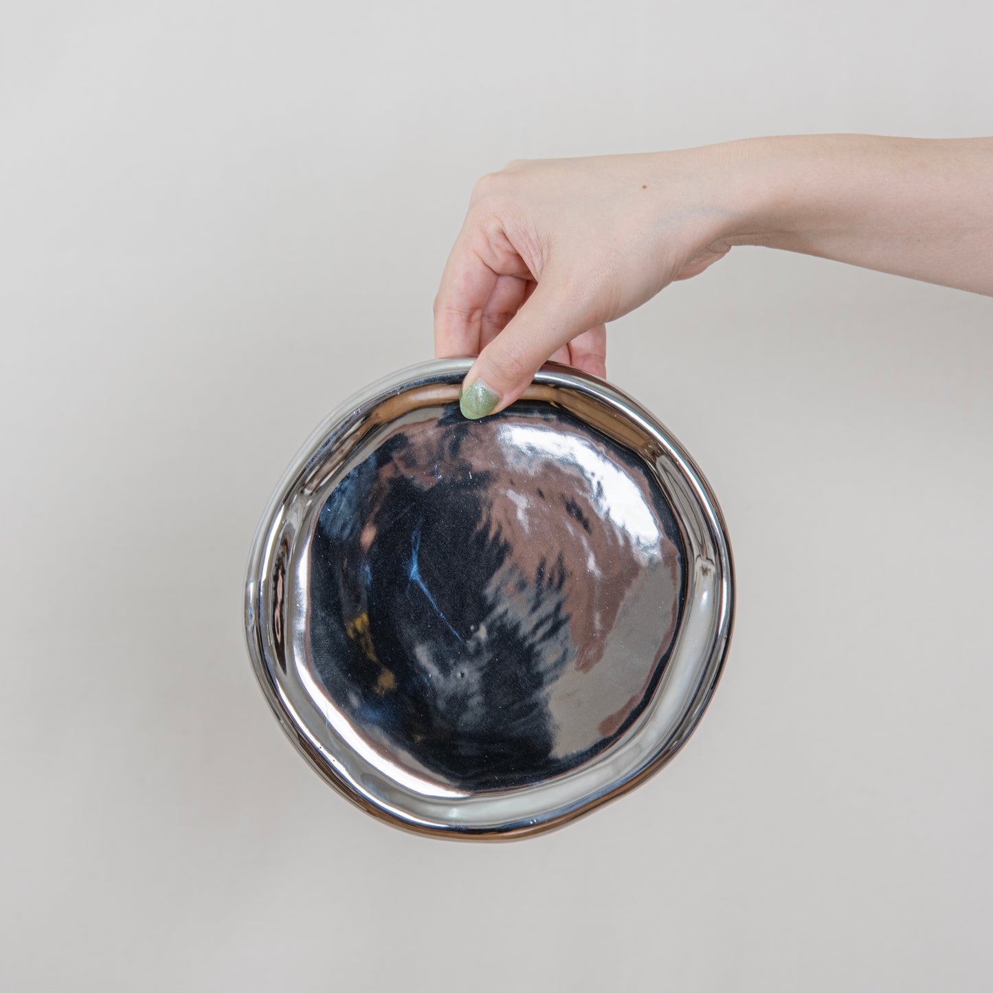 Cloud Tray Silver Round