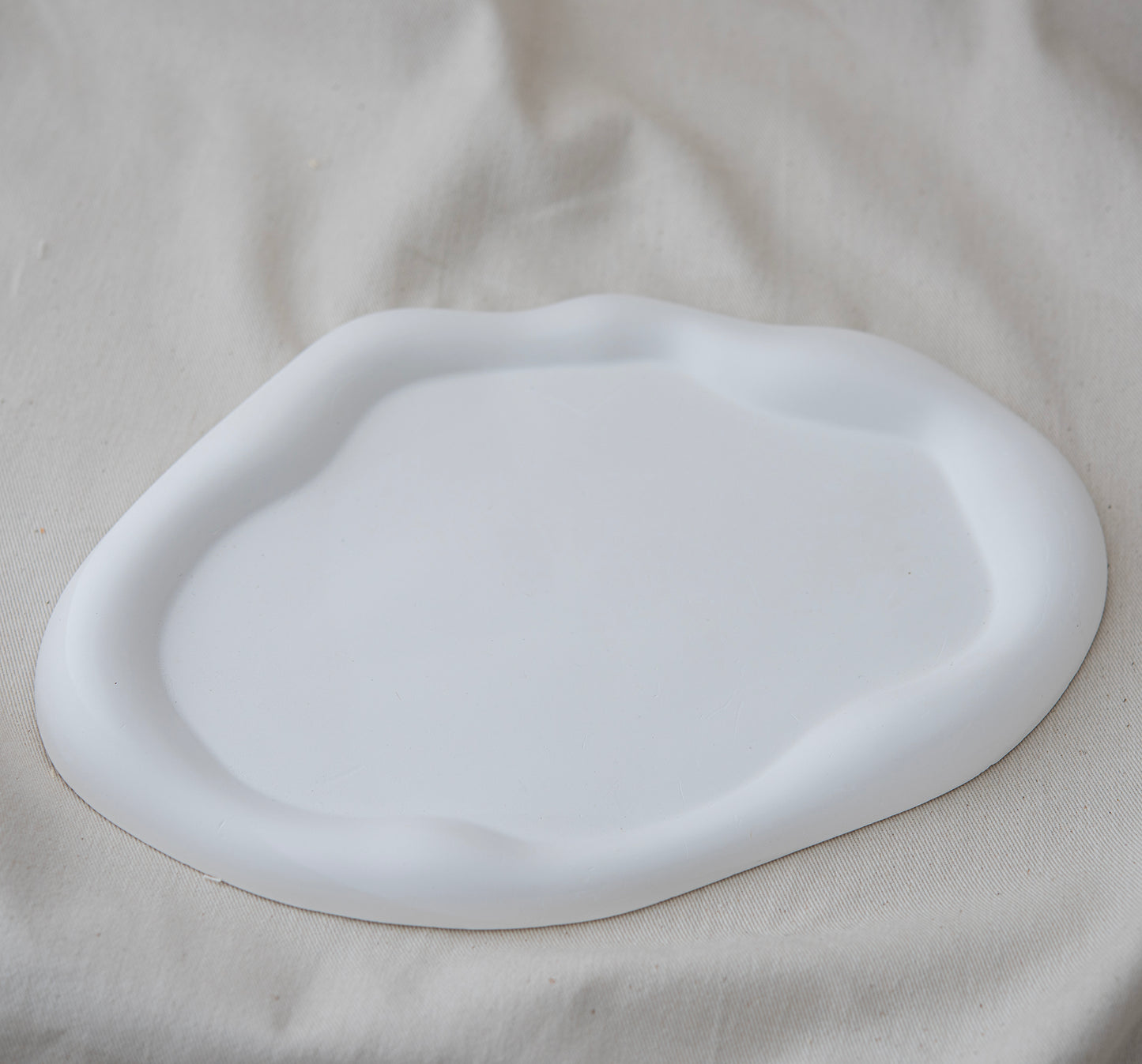 Cloud Tray Ceramic Oval White