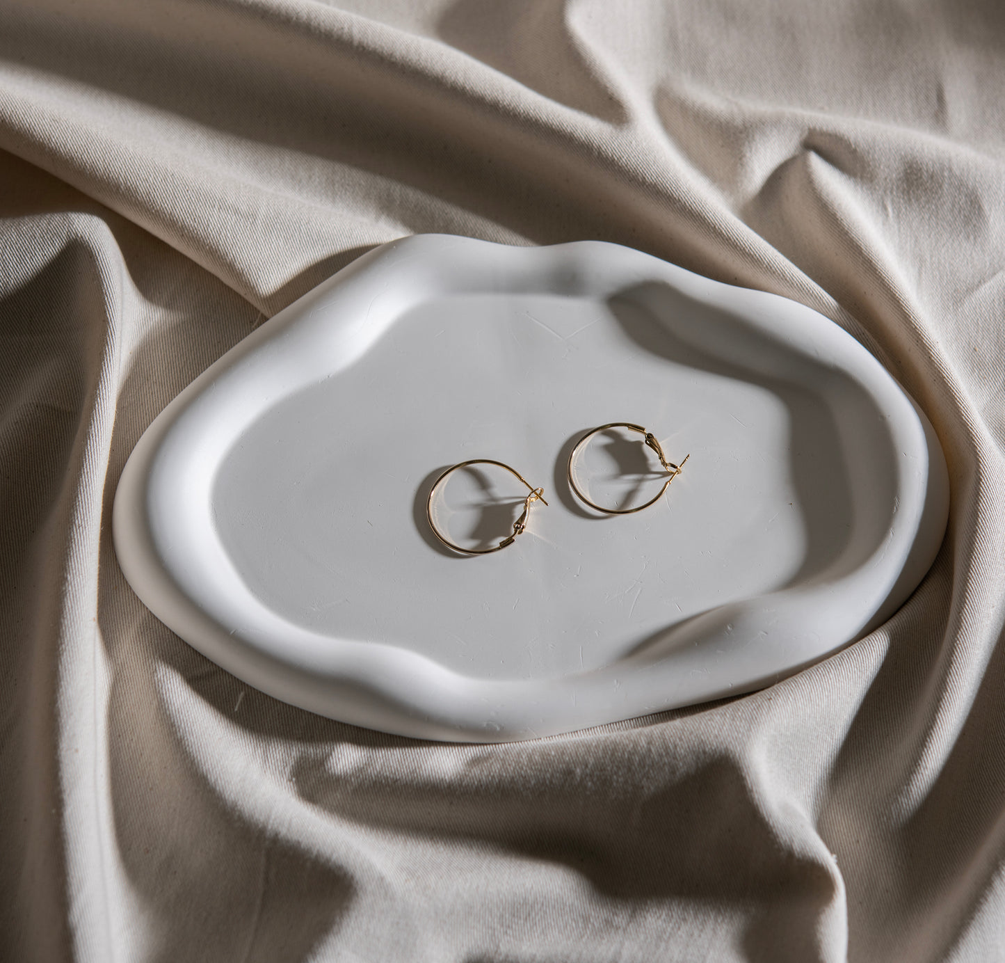 Cloud Tray Ceramic Oval White