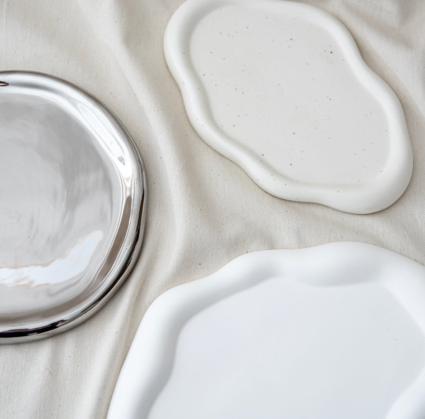 Cloud Tray Ceramic Oval White