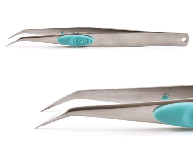 Made in Japan Tweezers Curved Green