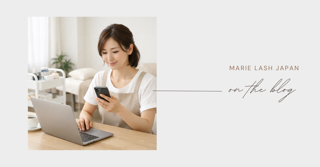 サロンSNS投稿を見直すアイリスト