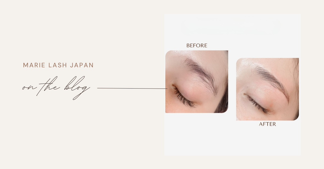 ペタッとしない3D立体眉のビフォーアフター